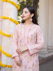 Aj-Pret Embroidered Peach 3Pc