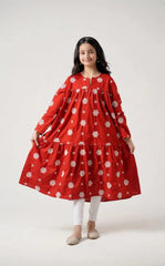 Lily Long Embroidered Frock