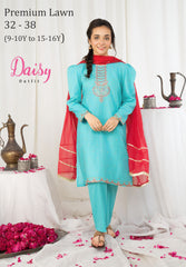 Daisy Eid Special 2 Piece Dress ( Shirt + Bottoms )
