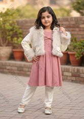 Girls Imported Frock With Tights