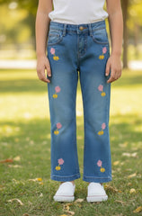 Girls Embroidered Pants