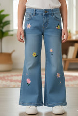 Girls Embroidered Pants