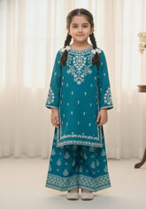 Alif Kari Lawn Embroidered Dress