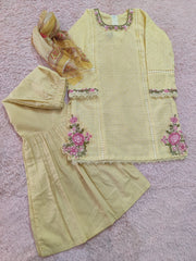Girls 3 Piece Gharara Dress