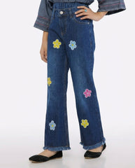 Girls Embroidered Pant
