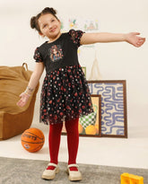 Chuchu Choice - Girls Net Black Frock