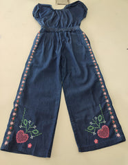 Ethnic - Girls Denim Jumpsuit