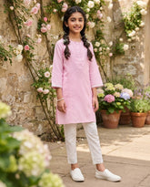 Hopscotch - Pink Girl Kurti