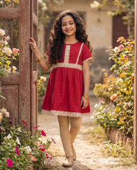Girls Frock with Tights