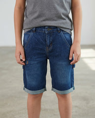 11-12yrs breakout boys denim short..