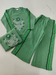 Girls fleece pair green