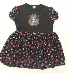 Chuchu Choice - Girls Net Black Frock
