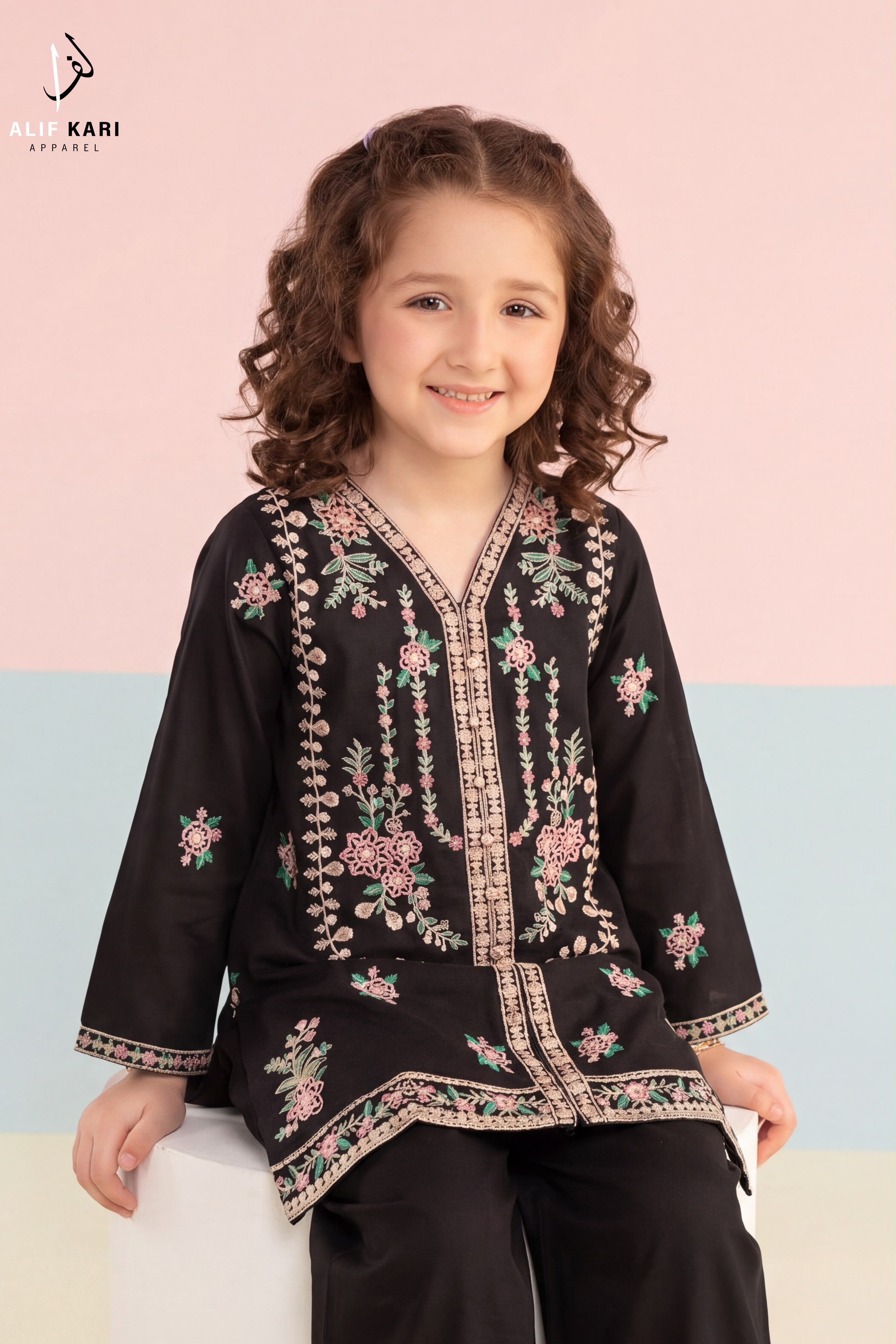 Alif Kari -  Girls Dress