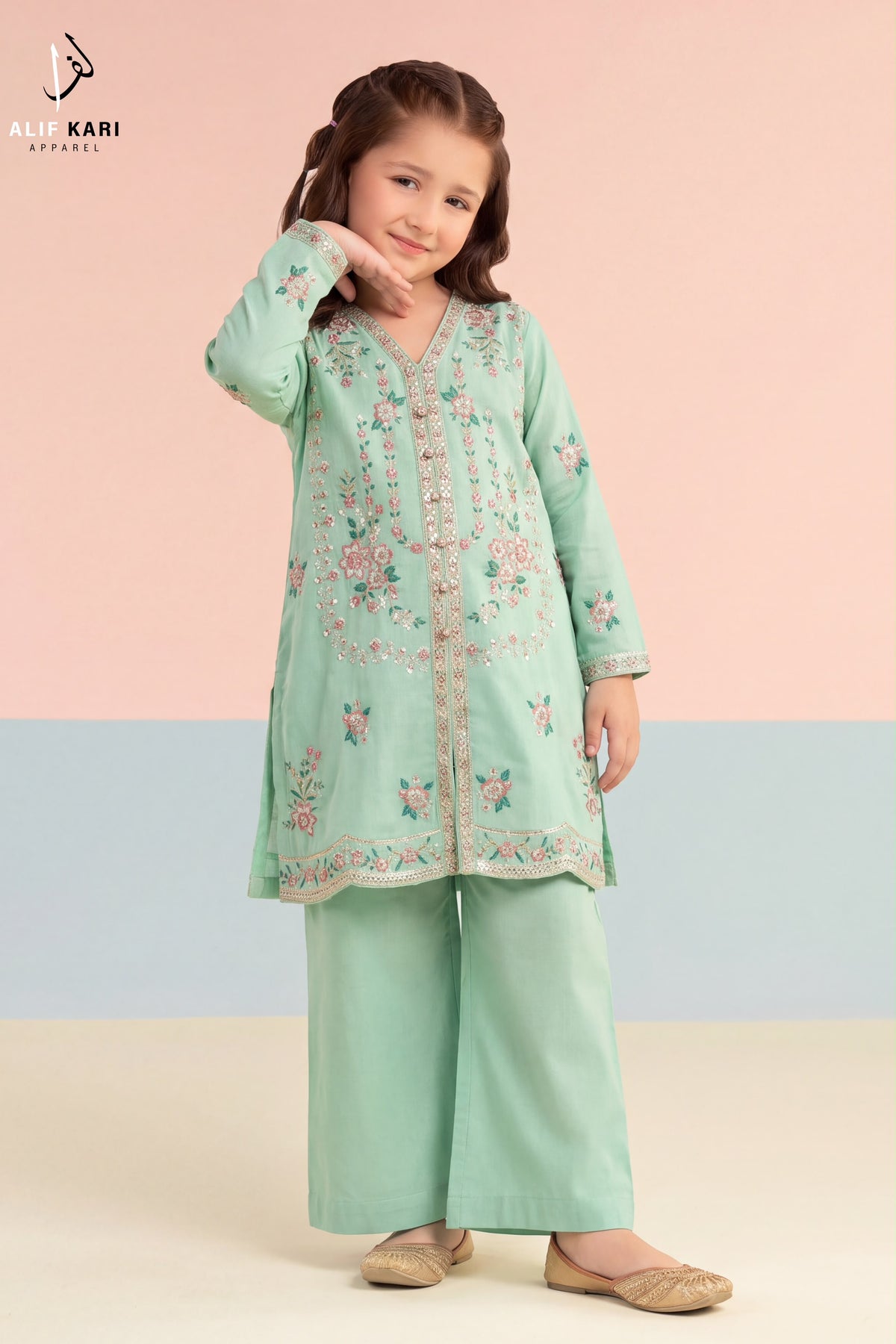 Alif Kari -  Girls Dress