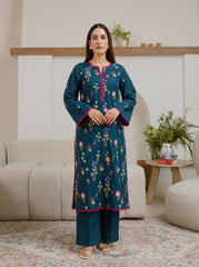 Teal Floral Aj-Pret 2Pc