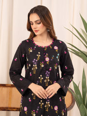 Embroidered Black 3Pc