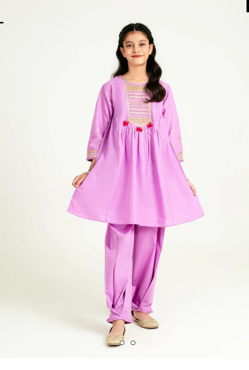 Beech Tree Lawn Embroidered Dress