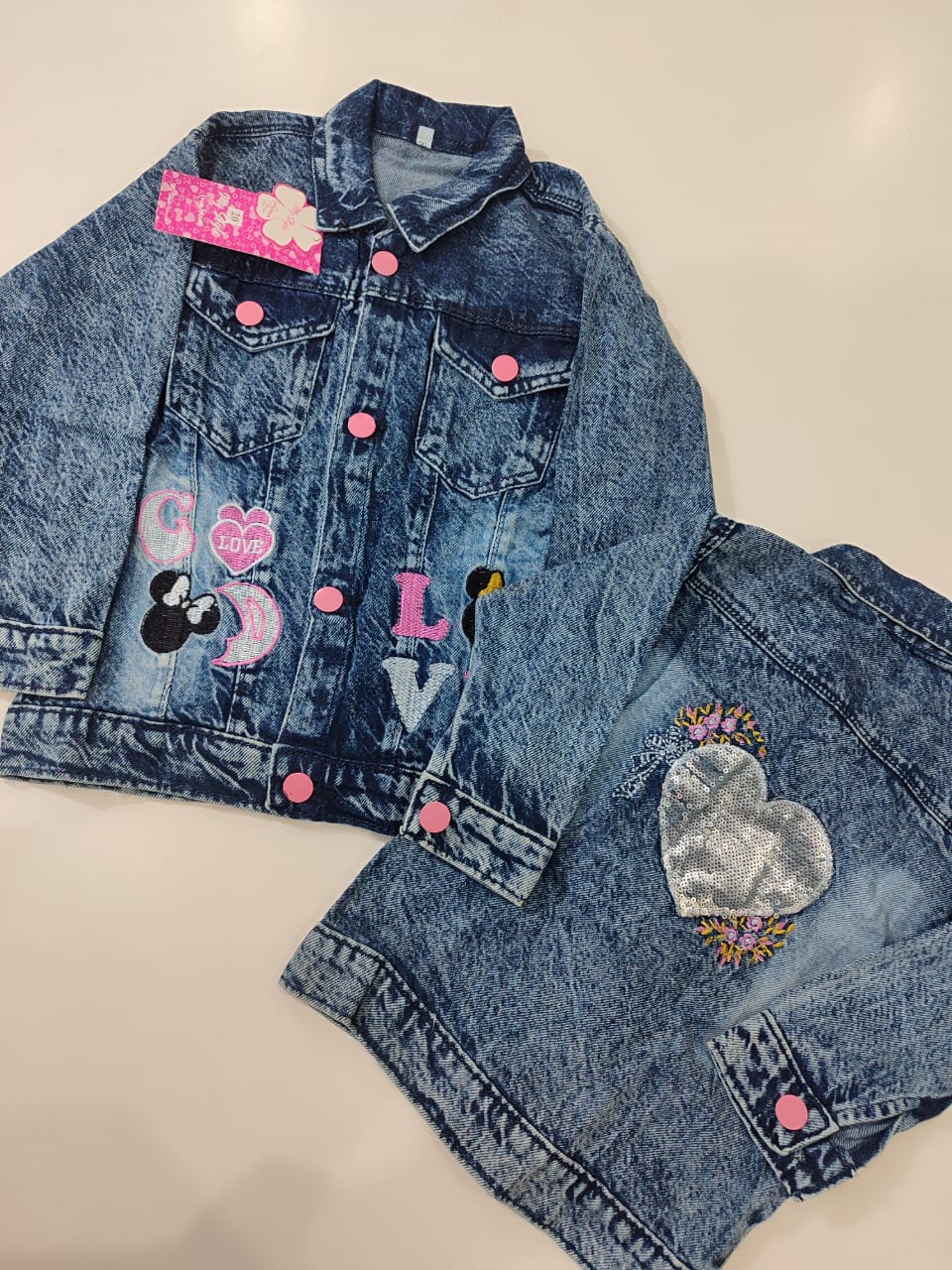 Girls Embroidery Demin Jacket