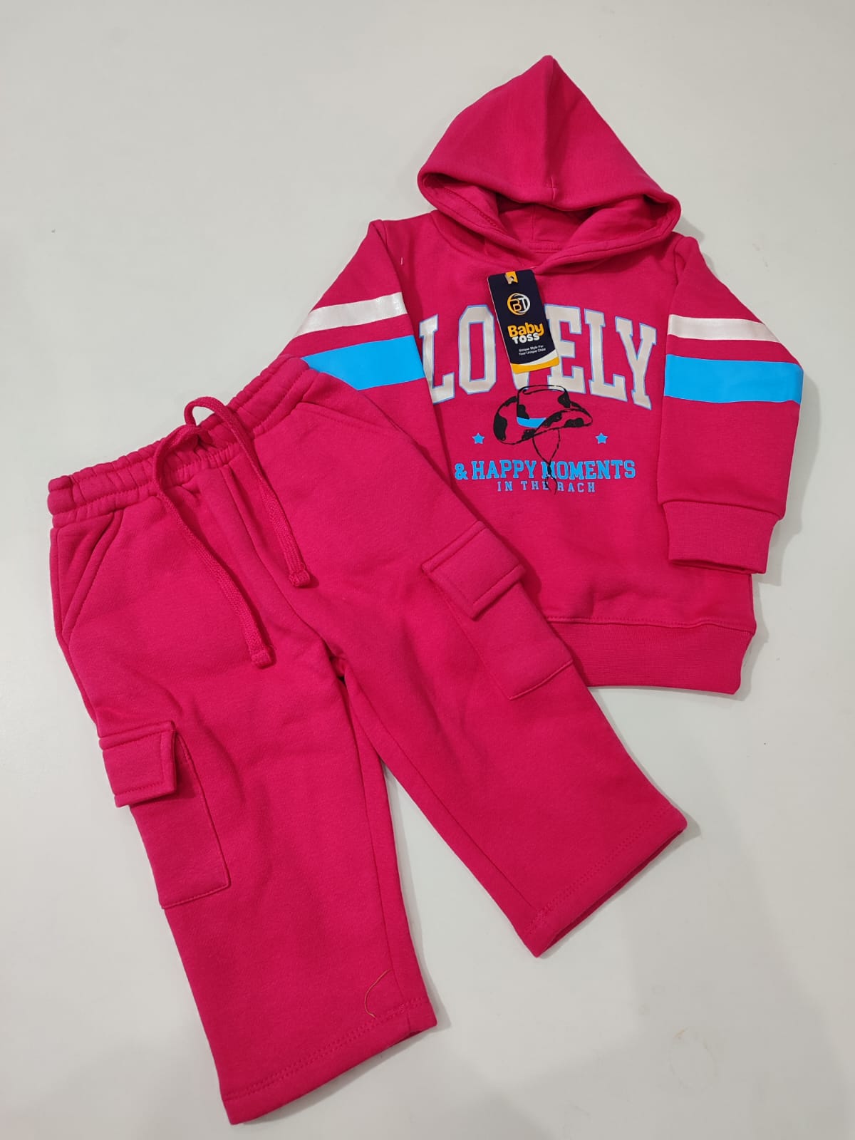 Baby Toss Girls Hood Pair