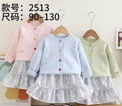 Girls Skirt Pair(green colour)