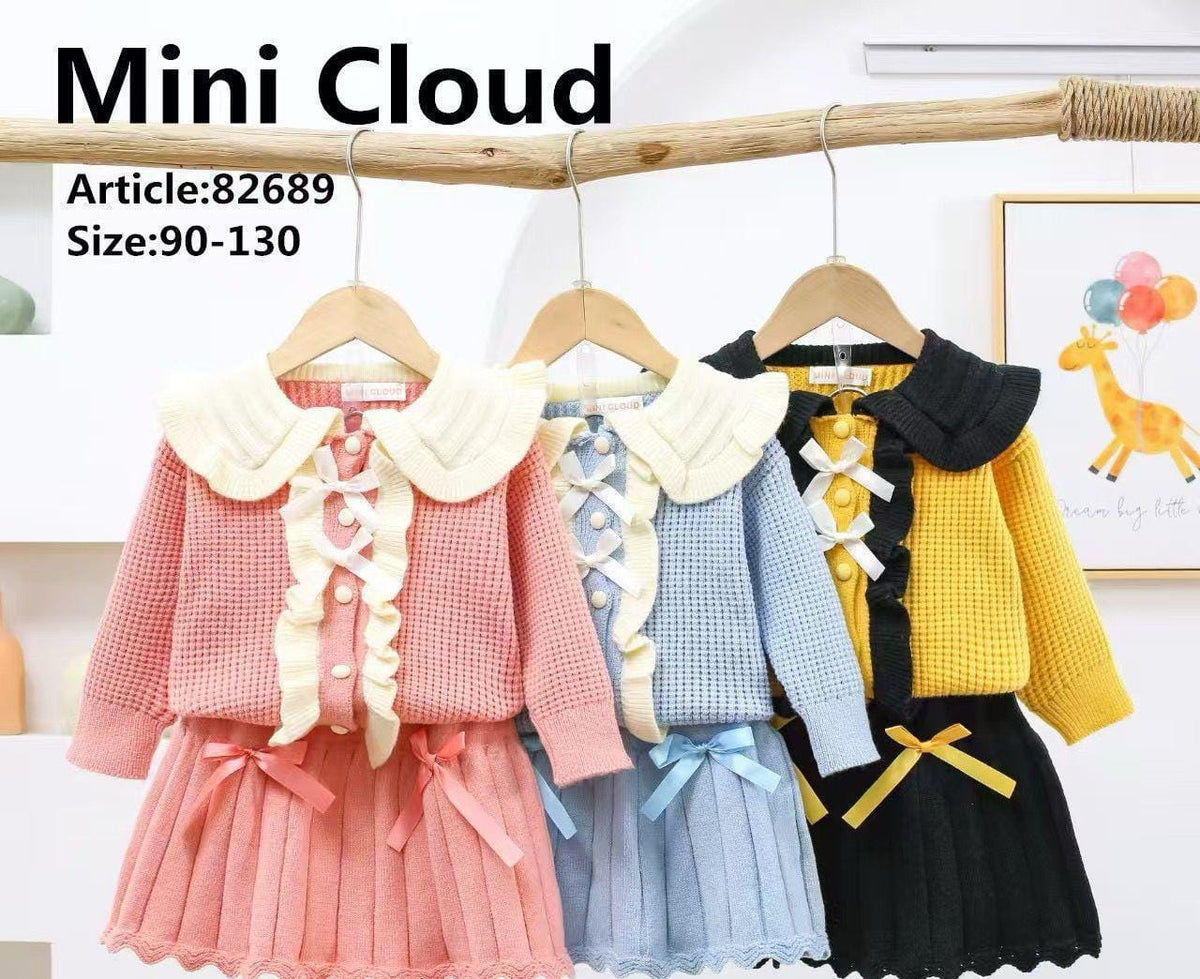 Girls Skirt With Sweater (Blue Color)