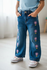 Girls Embroidered Pants