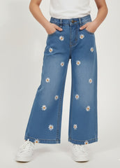 Girls Embroidered Pants