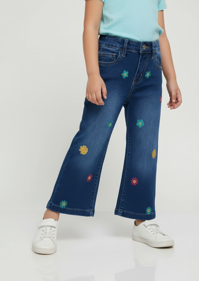 Girls Embroidered Pants
