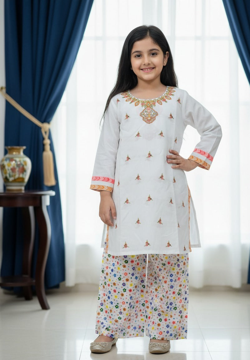 Peru Lawn Embroidered Dress