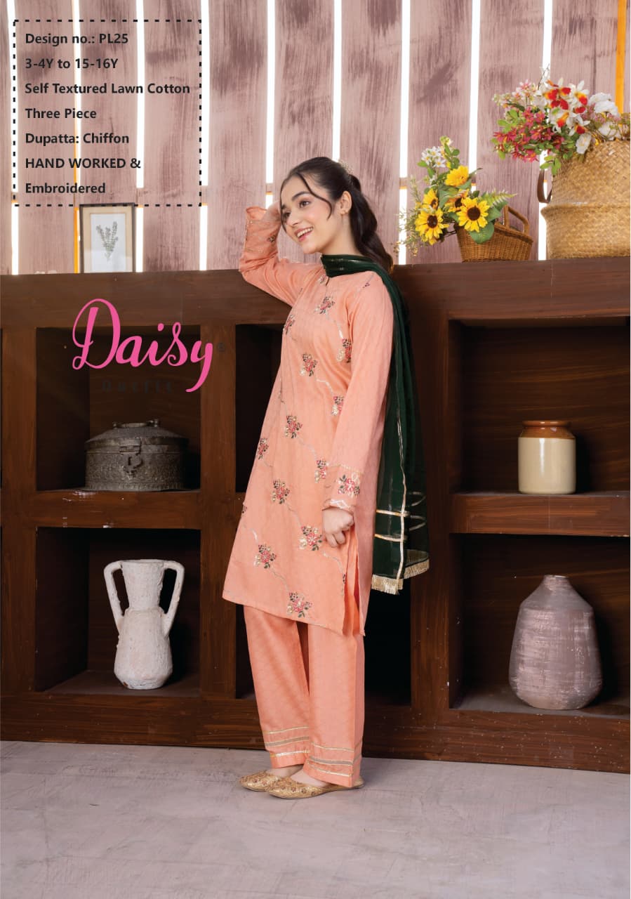 Daisy - Girls Embroidered Outfit
