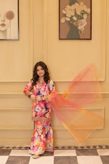 Al Qaswa 3 Piece Gharara Dress