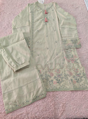 Girls Embroidered Dress 2 piece