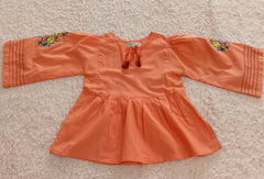 Breakout Kids - Embroidered orange Top