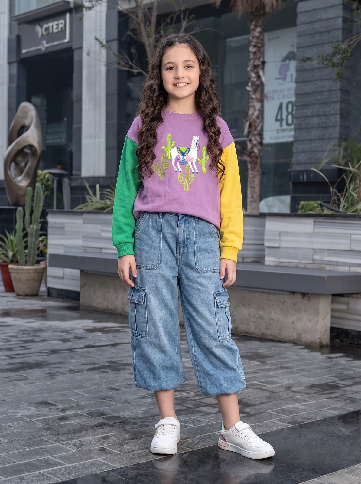 Girls sweatshirt(ethnic)