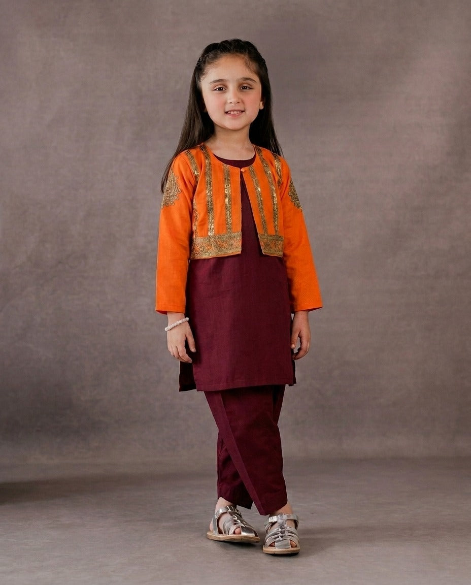 Dulari Girls Koti Dress