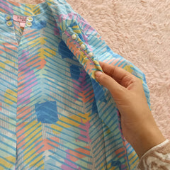 MAK girl Kurti multicolor (shoot)