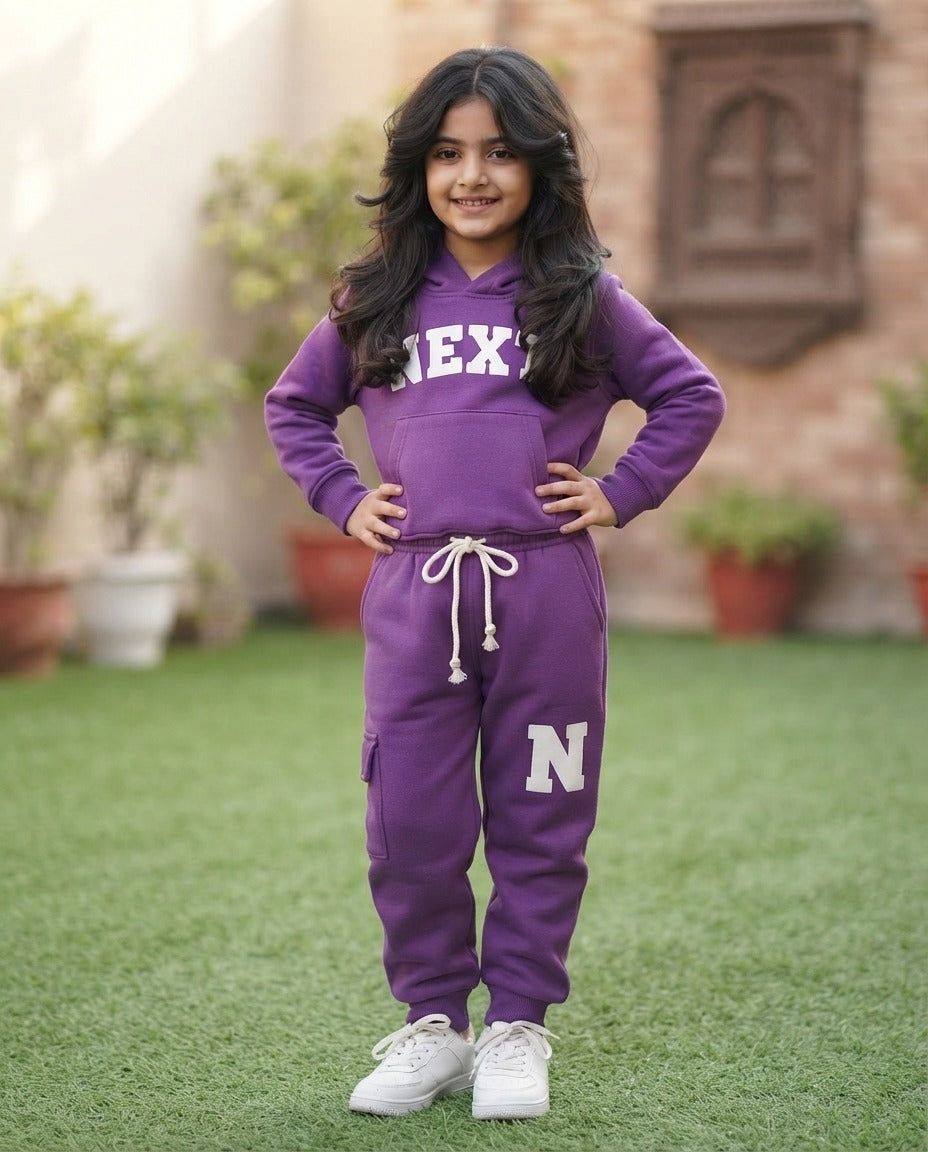 Girls fleece hoodie pair