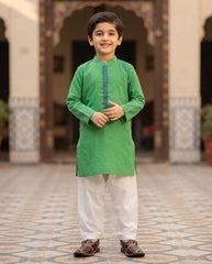 Cover lawn kurta