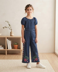 Ethnic - Girls Denim Jumpsuit