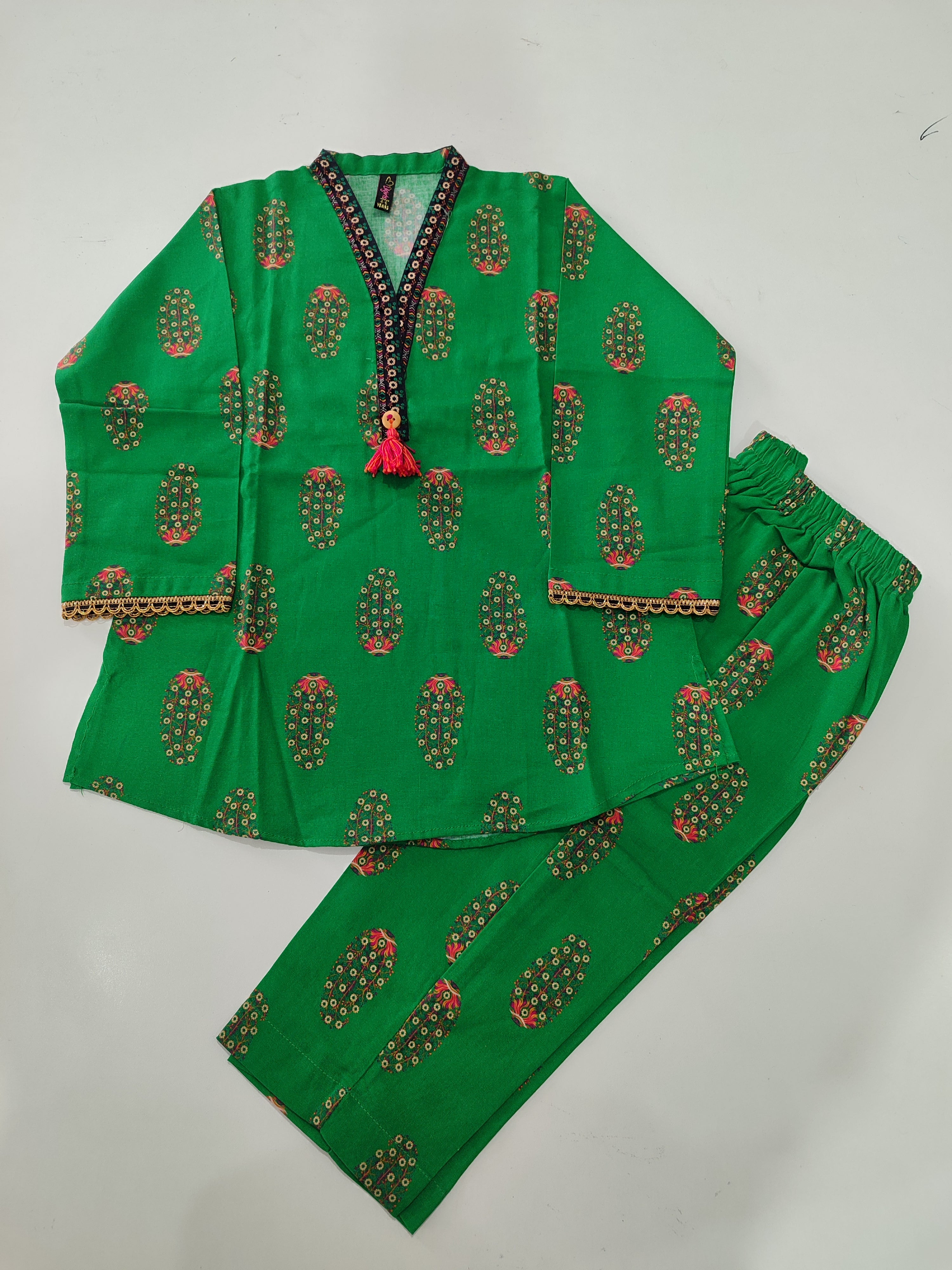 Beechtree girls dress green