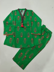 Beechtree girls dress green