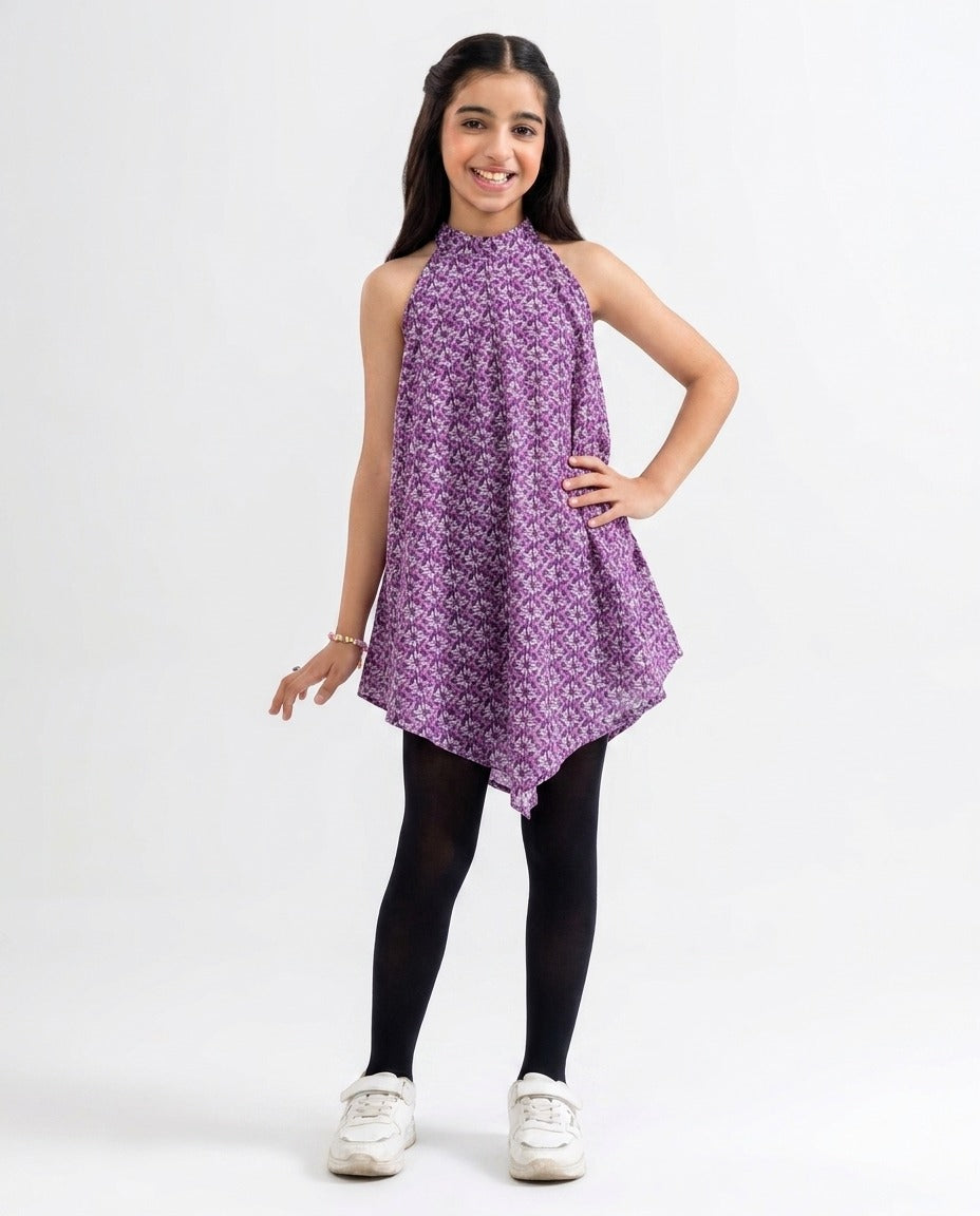 Girls Kaftaan with Tights