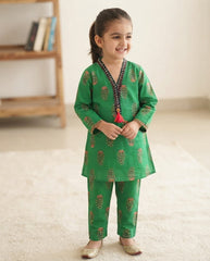 Beechtree girls dress green