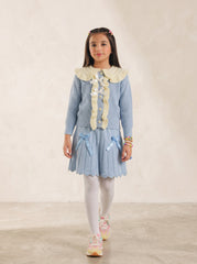 Girls Skirt With Sweater (Blue Color)
