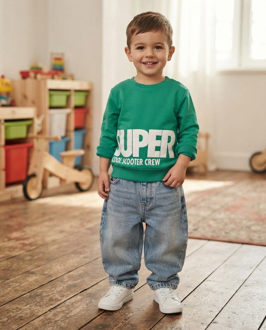 Boys Sweatshirt - Blue Seven