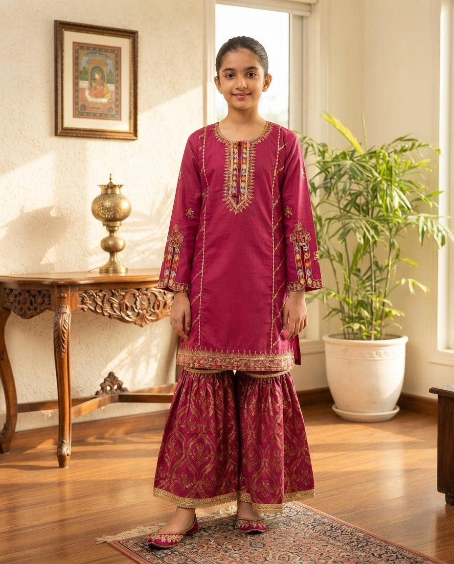 Rang malang girl dress (11to12yr)