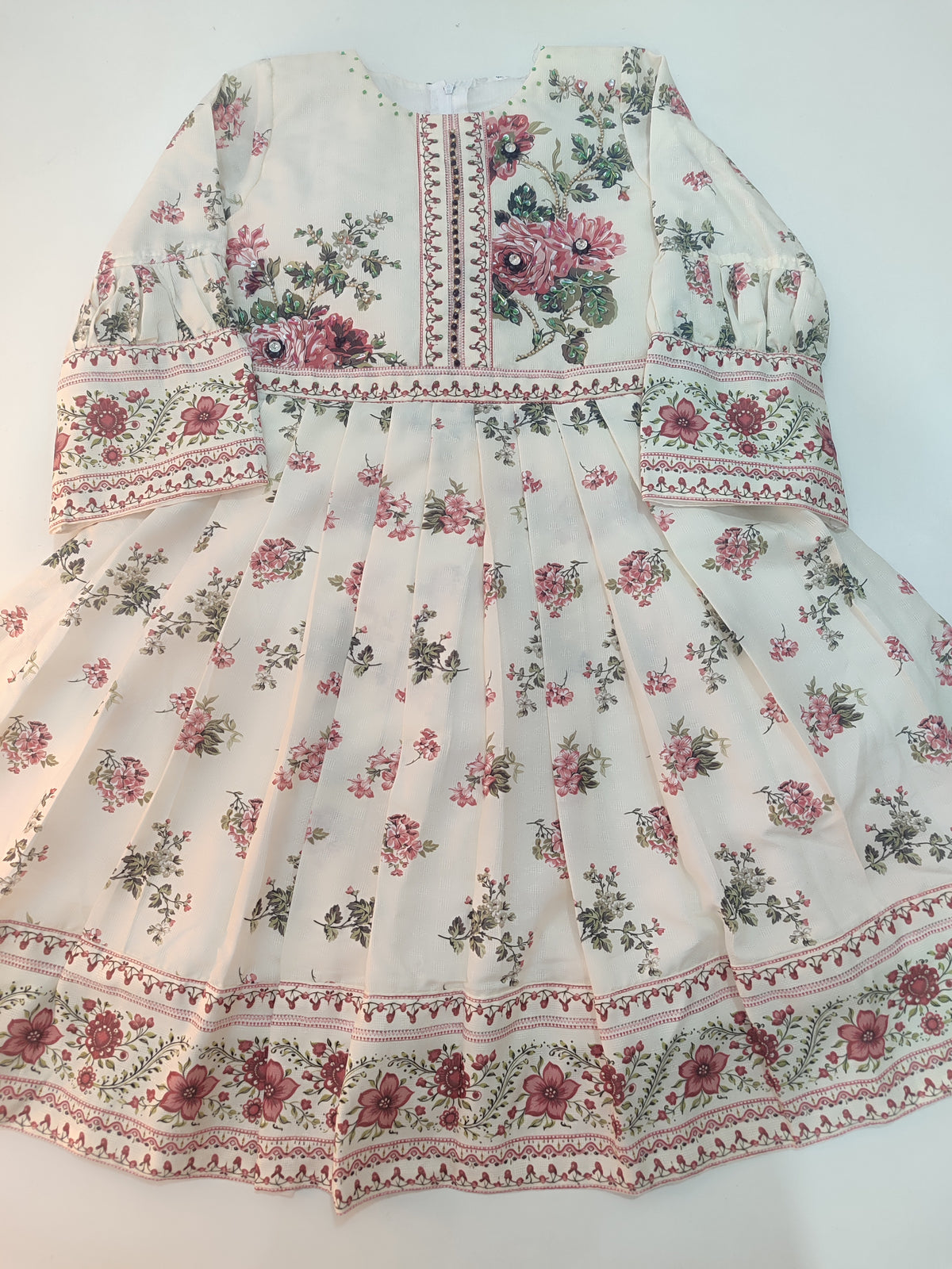 Girls formal frock with tights
