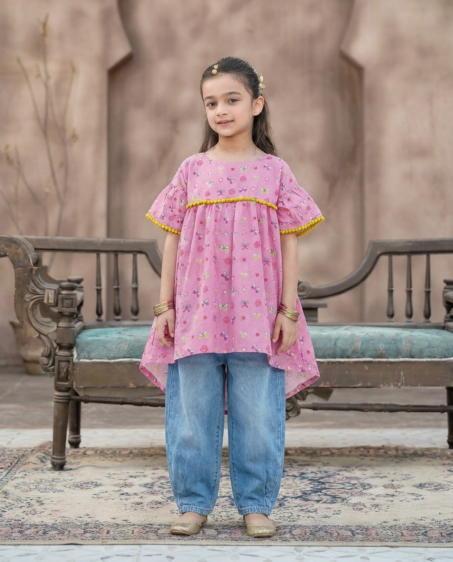 Girls Casual Top (khadi)