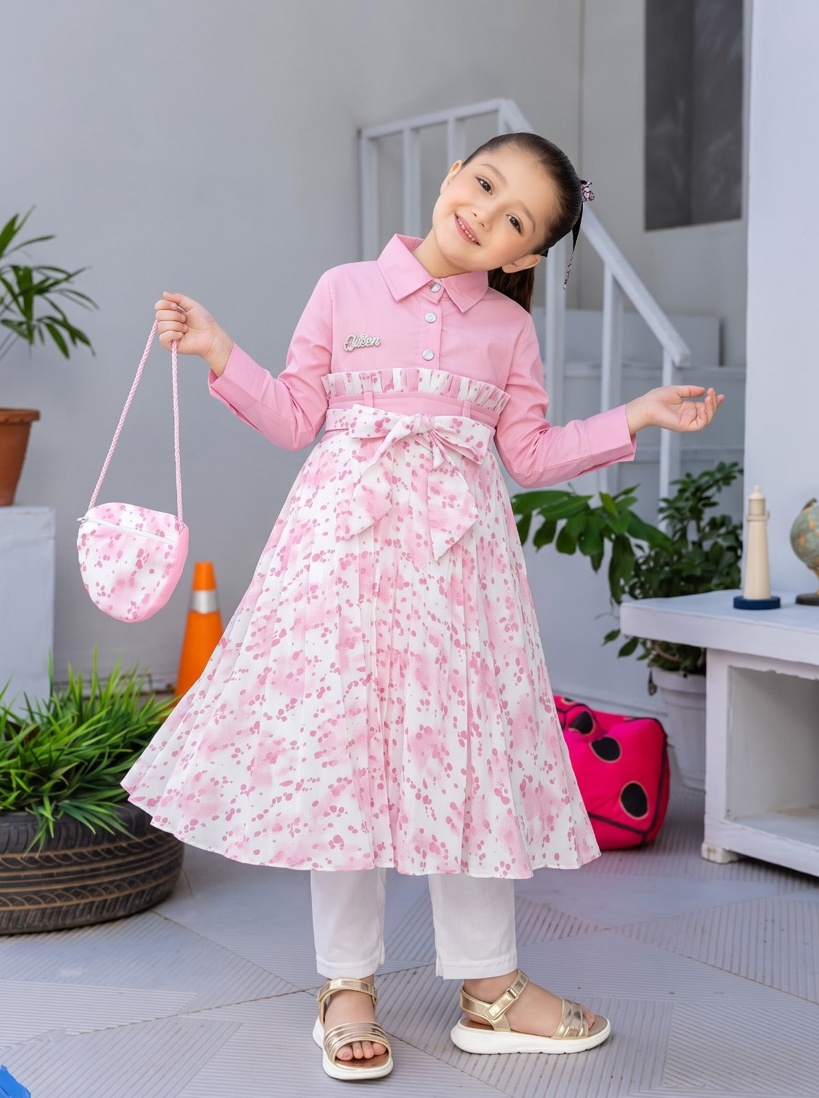 Girls 2pc(frock with tights)