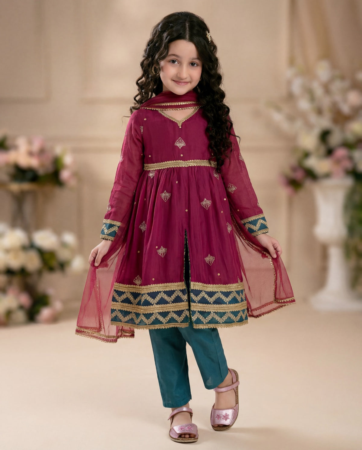 Al Qaswa - Frock 3 Piece